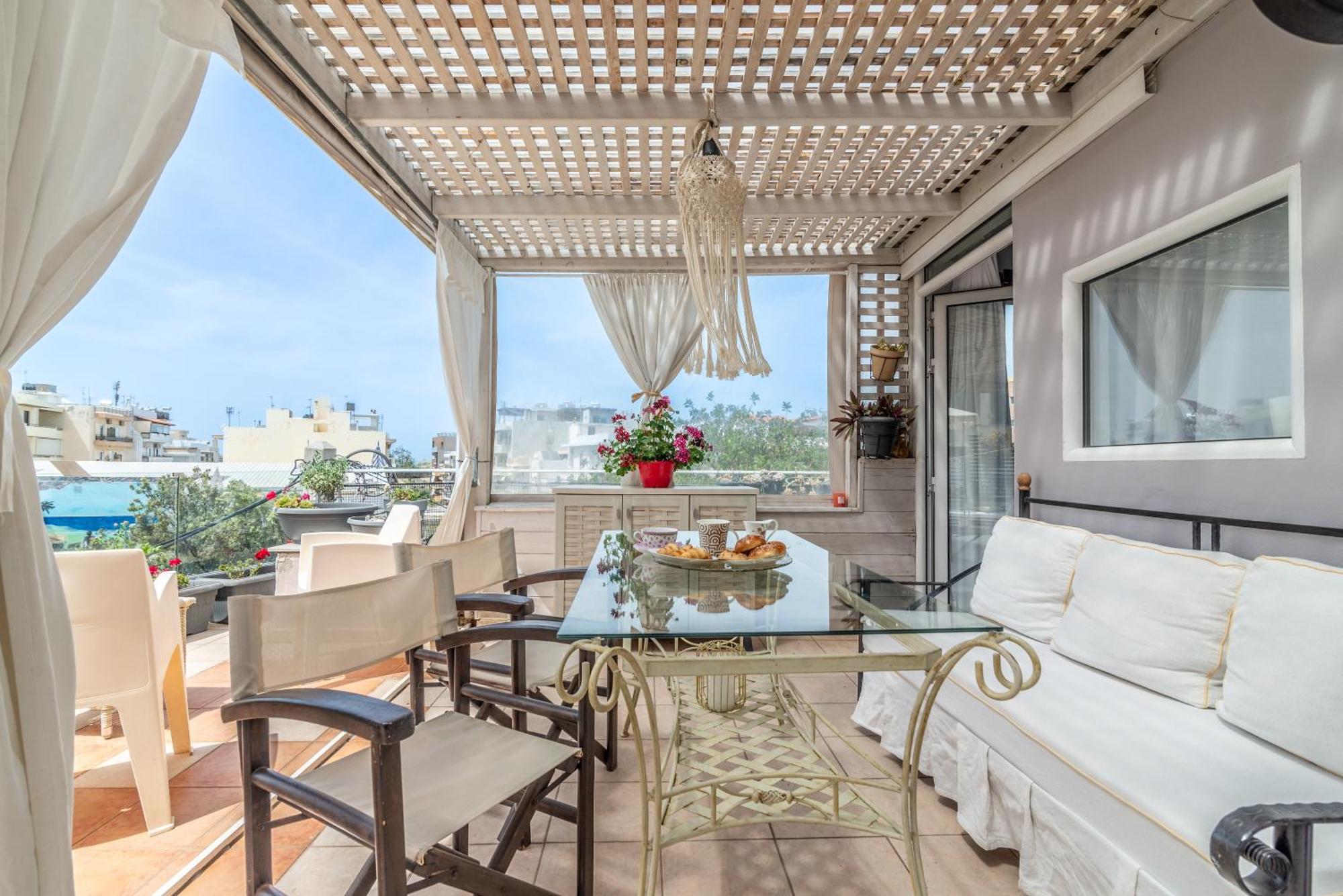Appartement Atmospheric With Large Terrace Héraklion